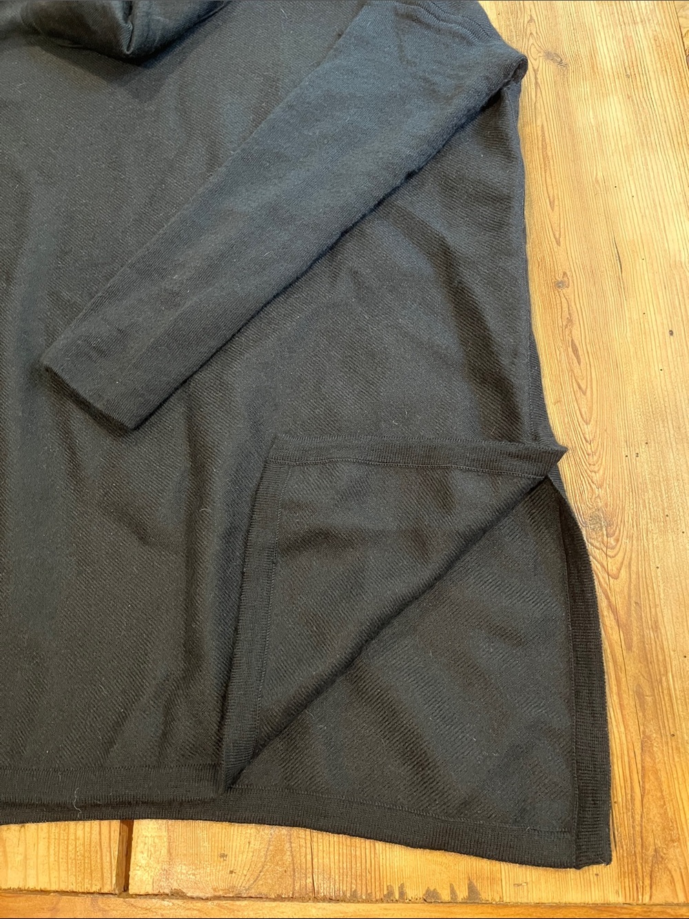 CUYANA XS/S Black Oversized Turtleneck Sweater 100% Baby Alpaca Wool - Picture 6 of 9